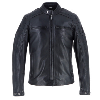 Cazadora moto Helstons Clubman Cuero Negro Cazadora moto Helstons Clubman Cuero Negro