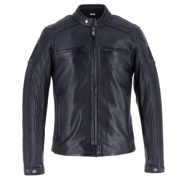 Cazadora moto Helstons Clubman Cuero Negro
