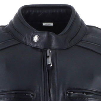 Helstons Clubman Cuero Negro