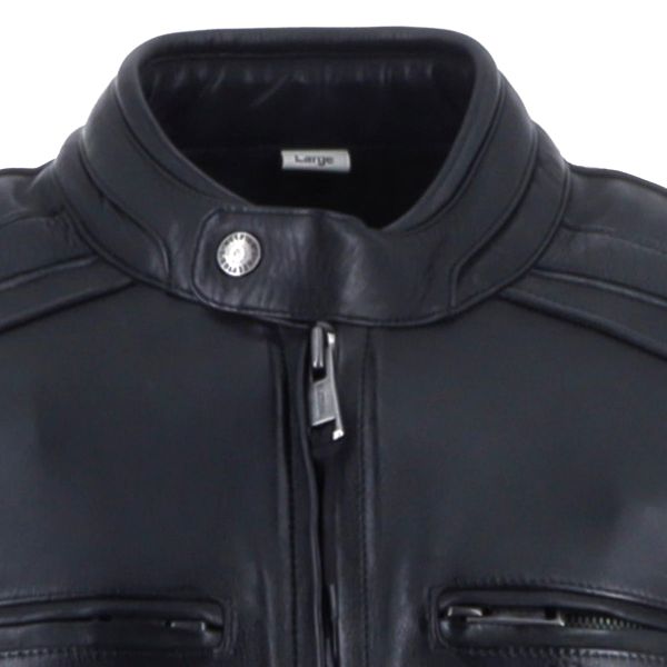 Helstons Clubman Cuero Negro