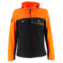 Cazadora moto Helstons Cross Air Mesh Negro Naranja Caqui