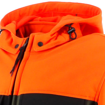 Helstons Cross Air Mesh Negro Naranja Caqui