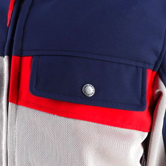 Helstons Cross Air Mesh Plata Azul Rojo
