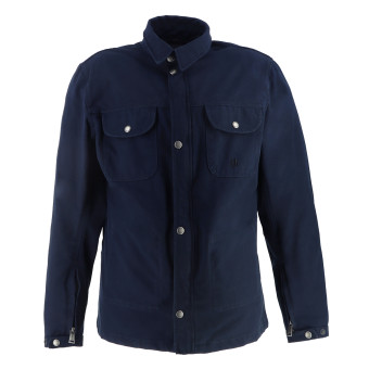 Cazadora moto Helstons Detroit Canvas Azul