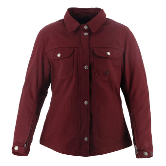Chaquetas moto Helstons Detroit Girl Lienzo Burdeos