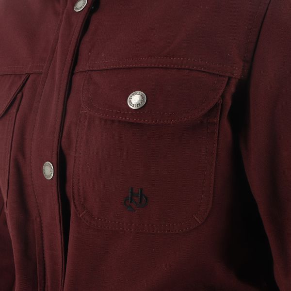 Helstons Detroit Girl Lienzo Burdeos