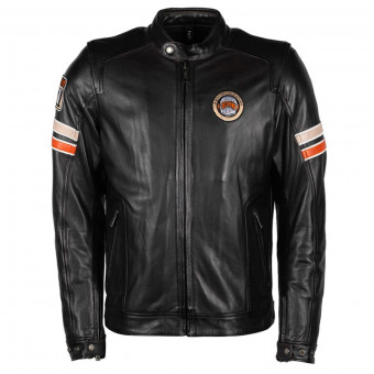 Cazadora moto Helstons Elron Leather Rag Brown