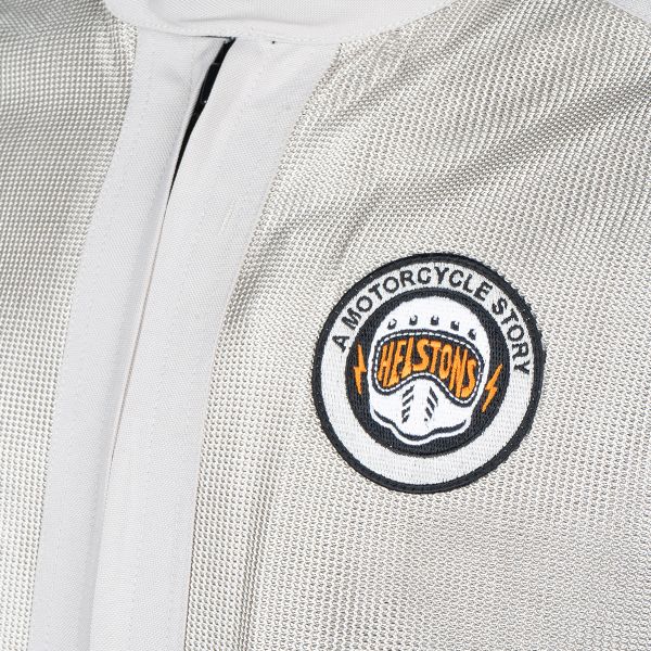 Helstons Elron Mesh Silver Black Orange