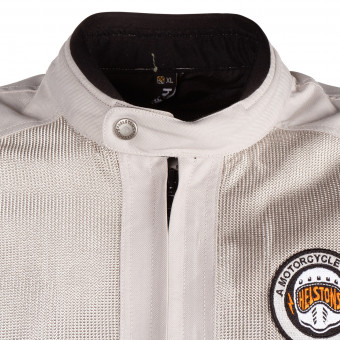 Helstons Elron Mesh Silver Black Orange