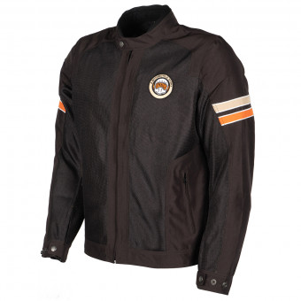 Cazadora moto Helstons Elron Textile Brown