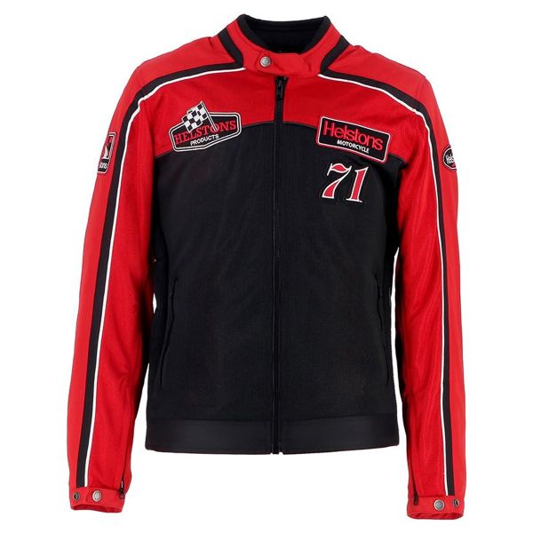 Cazadora moto Helstons Formula Sport Air Red Black