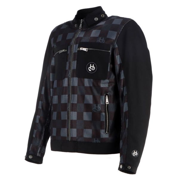 Cazadora moto Helstons Genesis Air Lady Black Grey