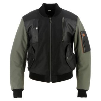 Cazadora moto Helstons H Bomb Lady Negro Caqui