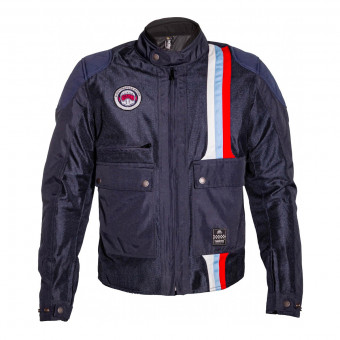 Cazadora moto Helstons Hamilton Mesh Blue