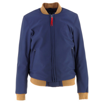 Cazadora moto Helstons Harry Blue Kraft