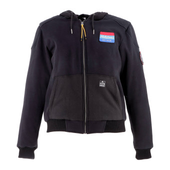 Cazadora moto Helstons Hoodie Detour Black