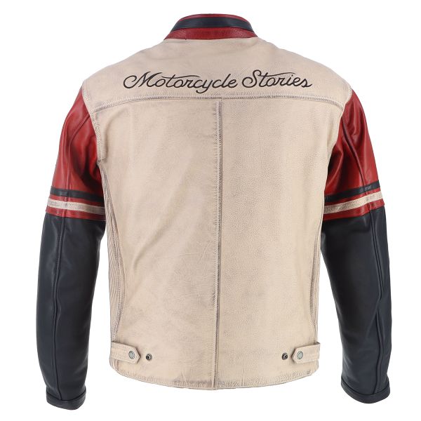 Helstons Indianpolis Piel Negro Beige Rojo