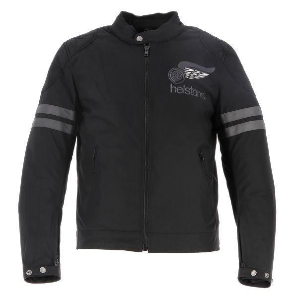 Cazadora moto Helstons Jake Speed Black Grey