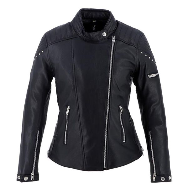 Cazadora moto Helstons Janis Leather Black