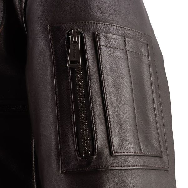 Helstons Trapo de cuero Jet Force Marrn