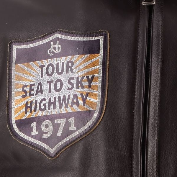 Helstons Trapo de cuero Jet Force Marrn