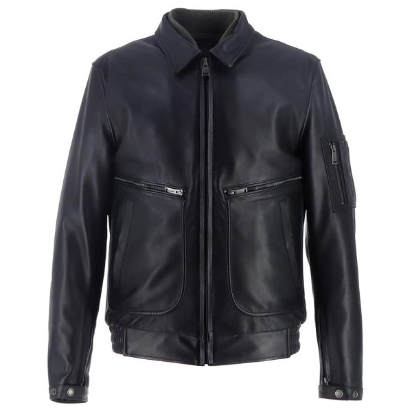 Cazadora moto Helstons Jet Leather Rag Negro