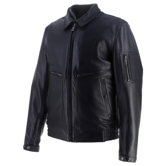 Helstons Jet Leather Rag Negro