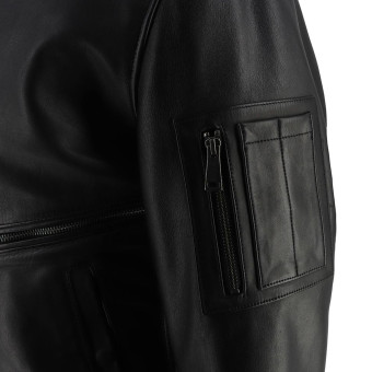 Helstons Jet Leather Rag Negro