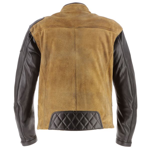 Helstons Johnson Leather Rag Black Suede Beige