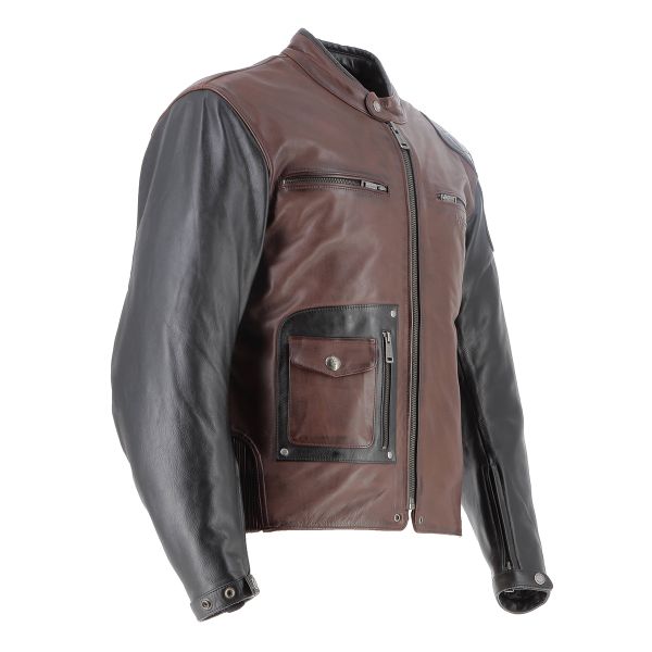 Helstons Johnson Leather Rag Tan Black