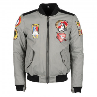 Cazadora moto Helstons Lynx Textile Silver