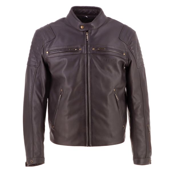 Cazadora moto Helstons Missile Piel Marr�n