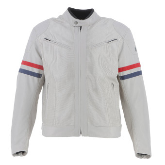Cazadora moto Helstons Monaco Air Mesh Silver