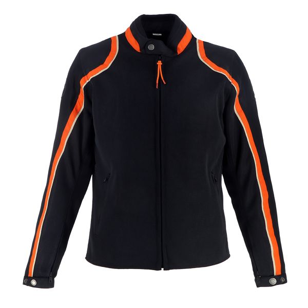 Cazadora moto Helstons Phoenix Air Mesh Negro Naranja Beige
