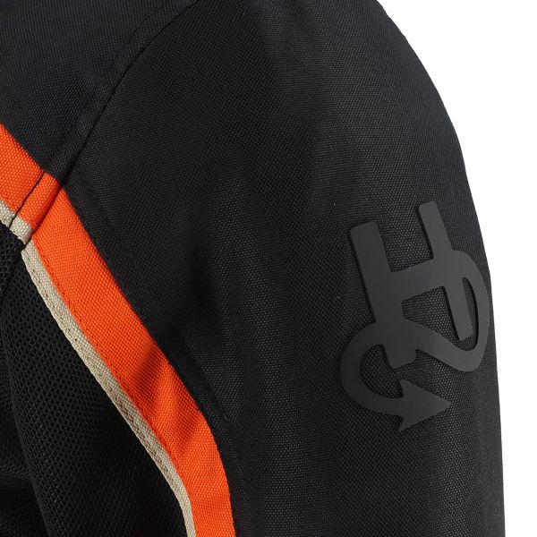 Helstons Phoenix Air Mesh Negro Naranja Beige