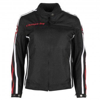 Cazadora moto Helstons Queen Lady Textile Black