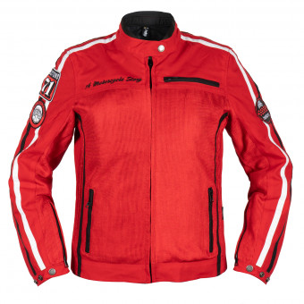 Cazadora moto Helstons Queen Mesh Lady Red
