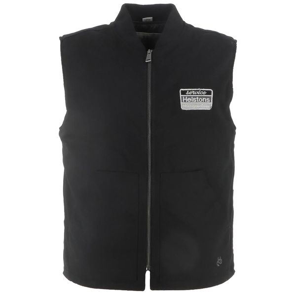 Cazadora moto Helstons Coton ferroviario negro