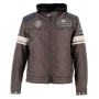 Cazadora moto Helstons Revolte Leather Brown