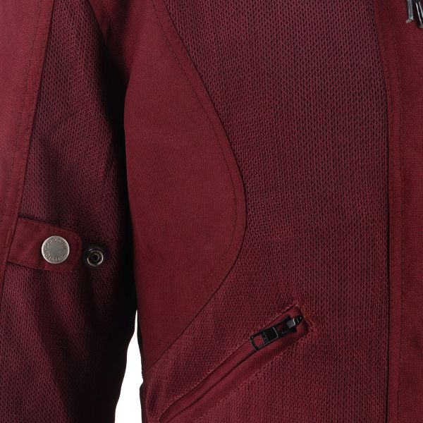 Helstons Stoner Evo Air Girl Malla Burdeos