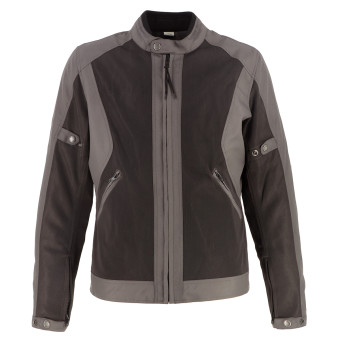 Cazadora moto Helstons Stoner Evo Air Hombre Malla Gris