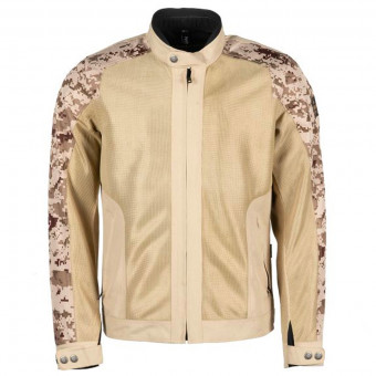 Cazadora moto Helstons Stoner Mesh Beige Camo