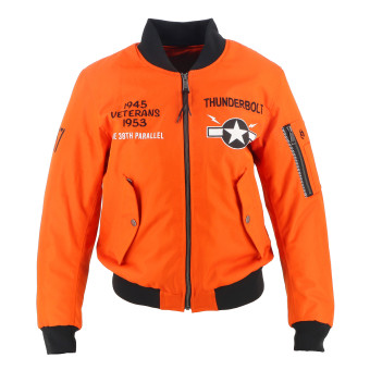 Cazadora moto Helstons Tigresa tcnica naranja