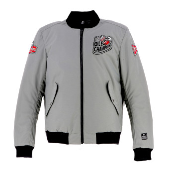 Cazadora moto Helstons Twin Motul Grey