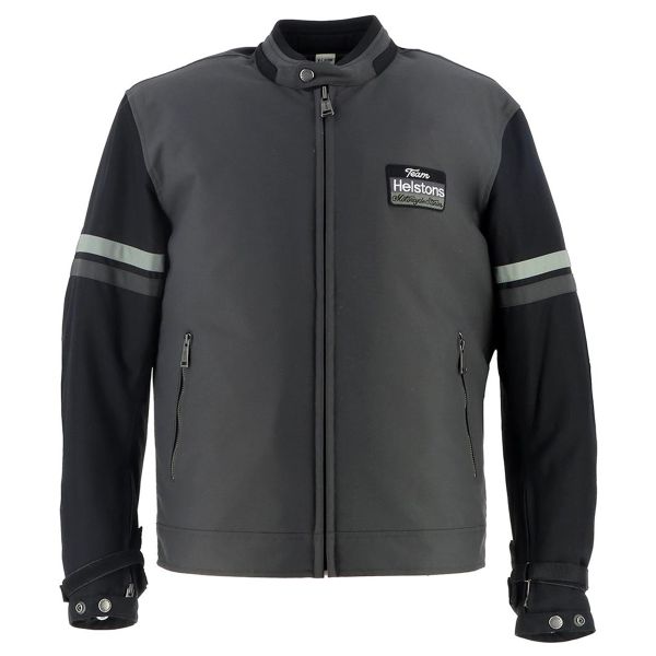 Cazadora moto Helstons Serie V Gris Negro