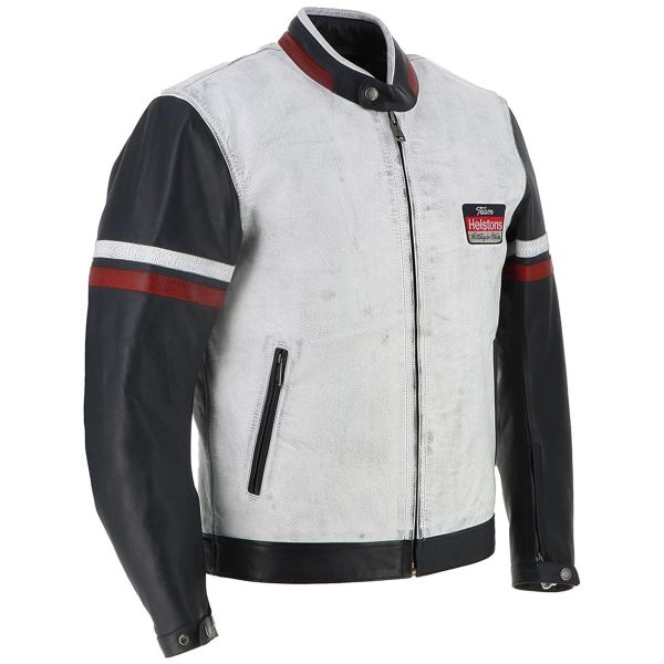 Helstons V Series Trapo de cuero Azul Blanco