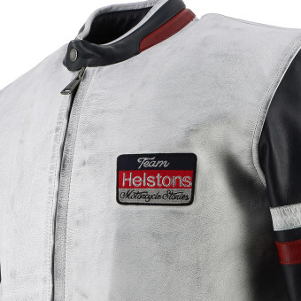 Helstons V Series Trapo de cuero Azul Blanco