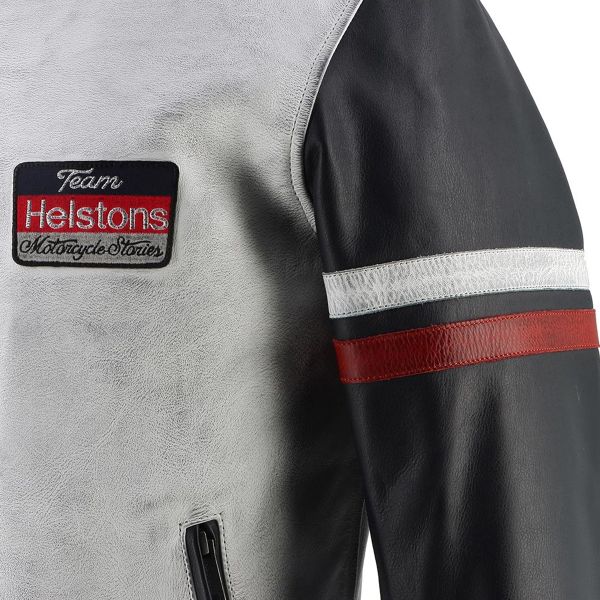 Helstons V Series Trapo de cuero Azul Blanco