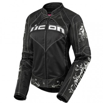 Cazadora moto ICON Contra Speed Queen Black