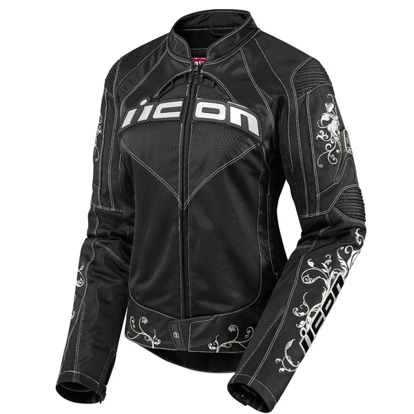 Cazadora moto ICON Contra Speed Queen Black
